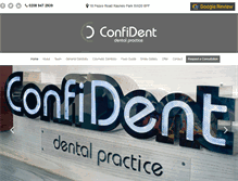 Tablet Screenshot of confident-dental.com